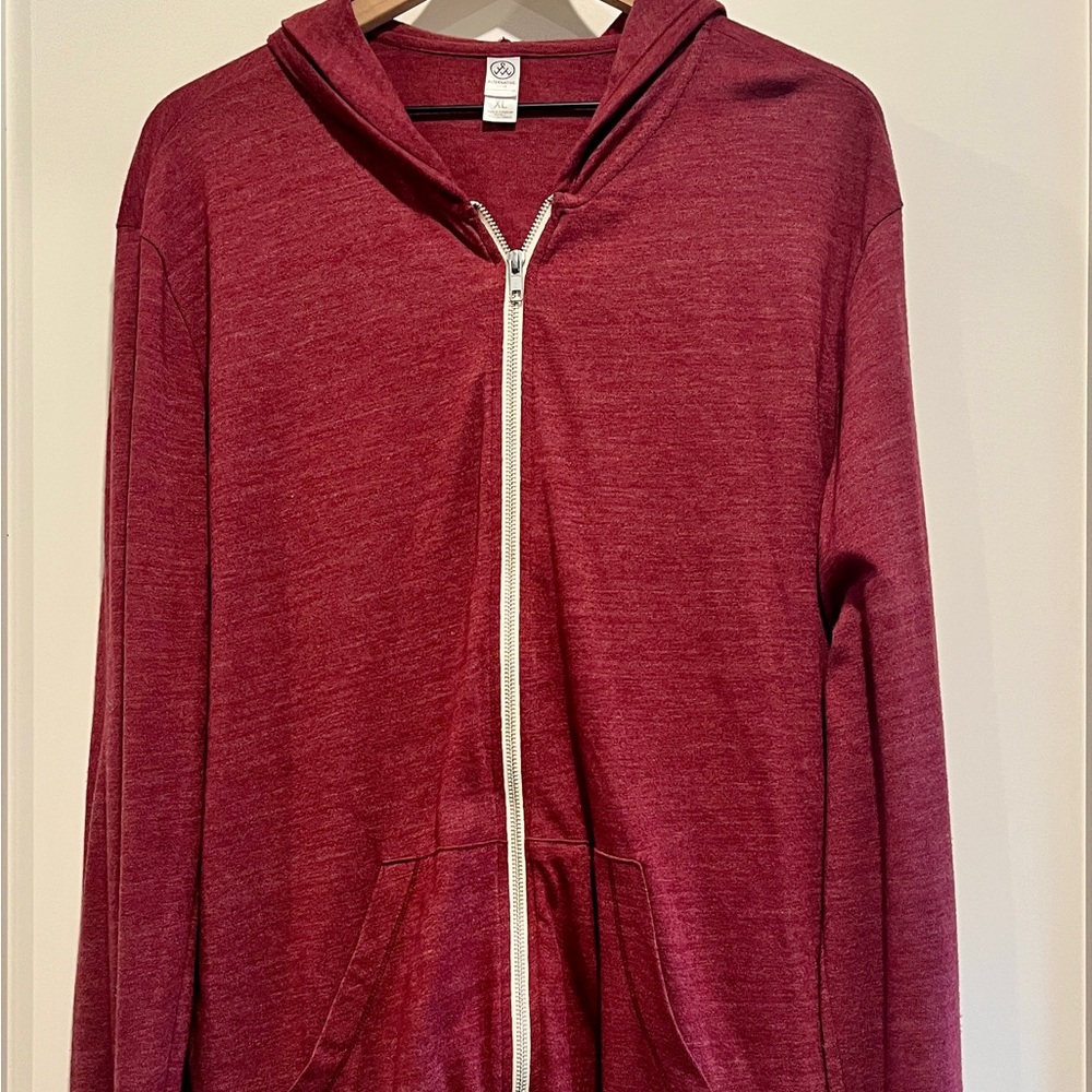 Alternative Earth Lighweight zip up hooded coat